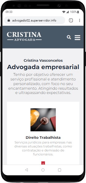 Modelo de site jurídico para advogados autônomos e escritórios de advocacia
